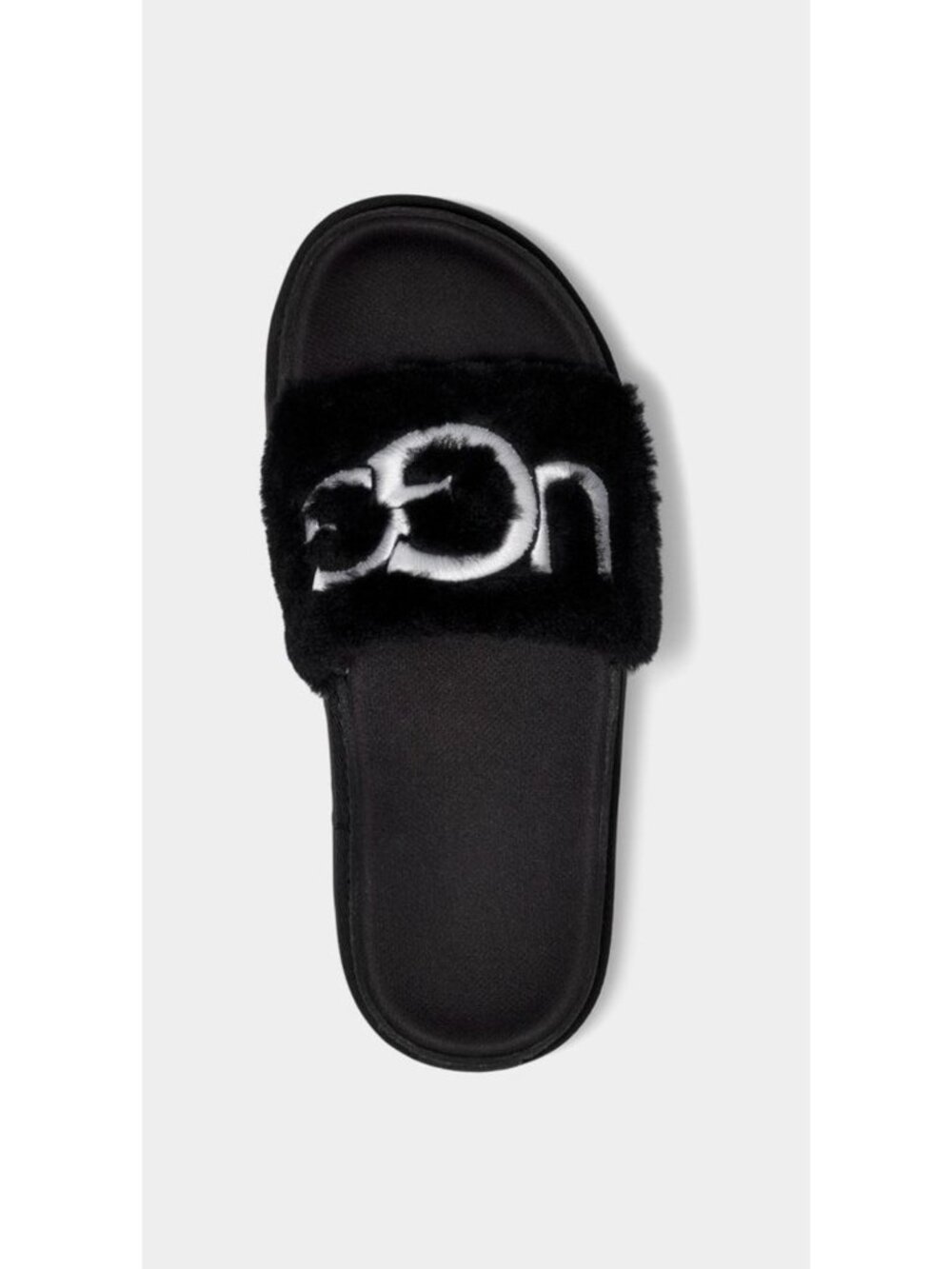 UGG Australia Laton Fur Slides for Women, Black - Size 10